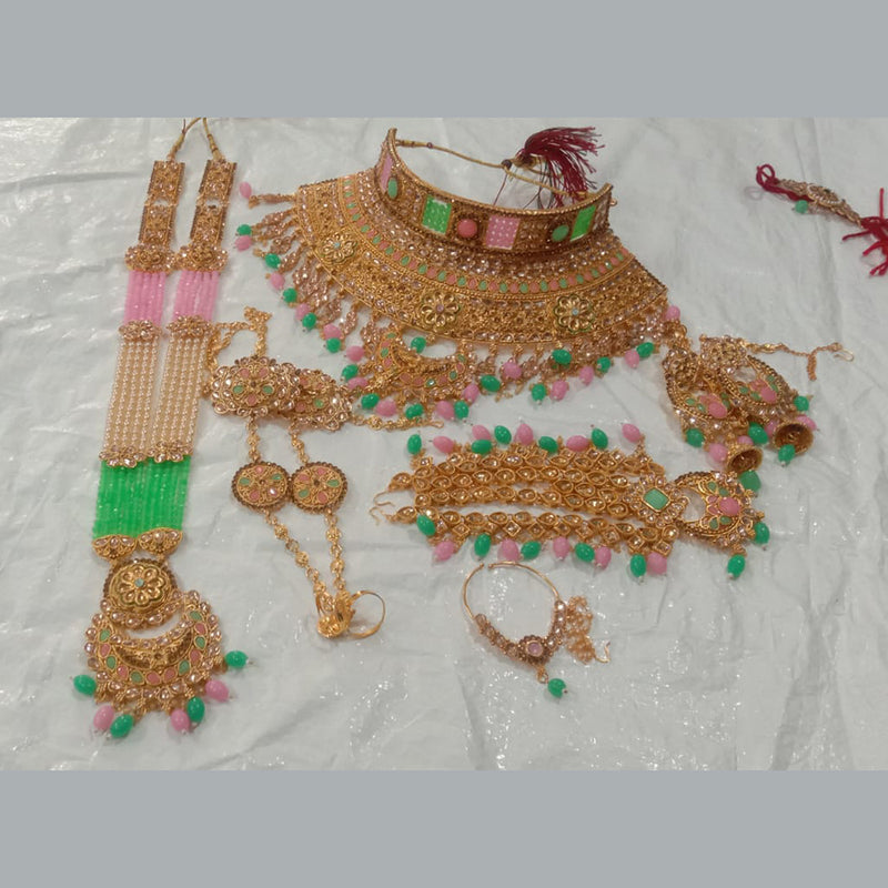 Neetu Art Gold Plated Bridal Set