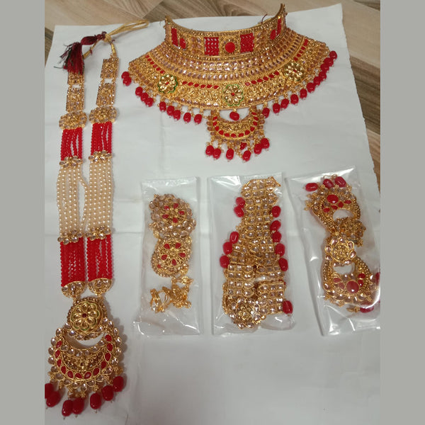 Neetu Art Gold Plated Bridal Set