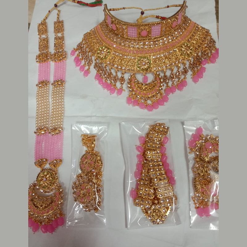 Neetu Art Gold Plated Bridal Set