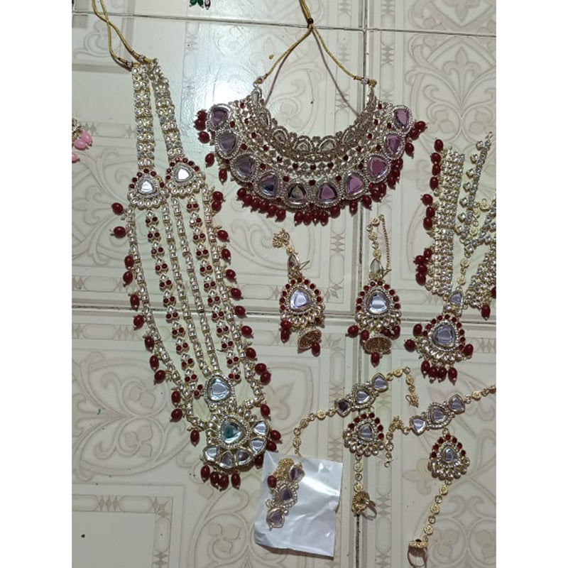 Neetu Art Gold Plated Kundan Stone Bridal Set