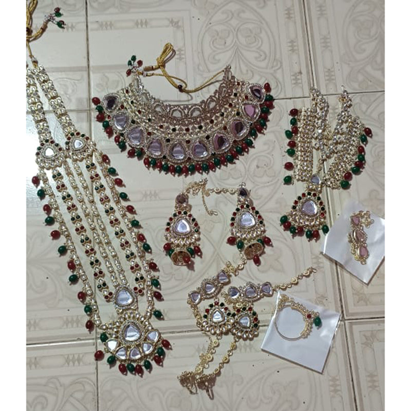 Neetu Art Gold Plated Kundan Stone Bridal Set