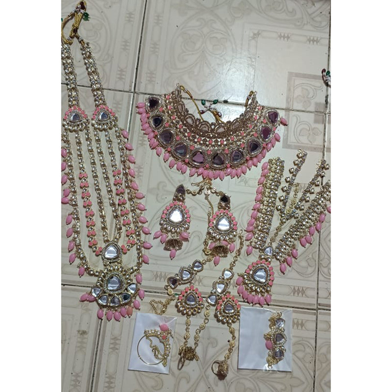 Neetu Art Gold Plated Kundan Stone Bridal Set