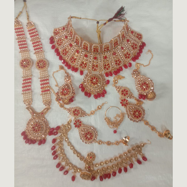 Neetu Art Gold Plated Bridal Set