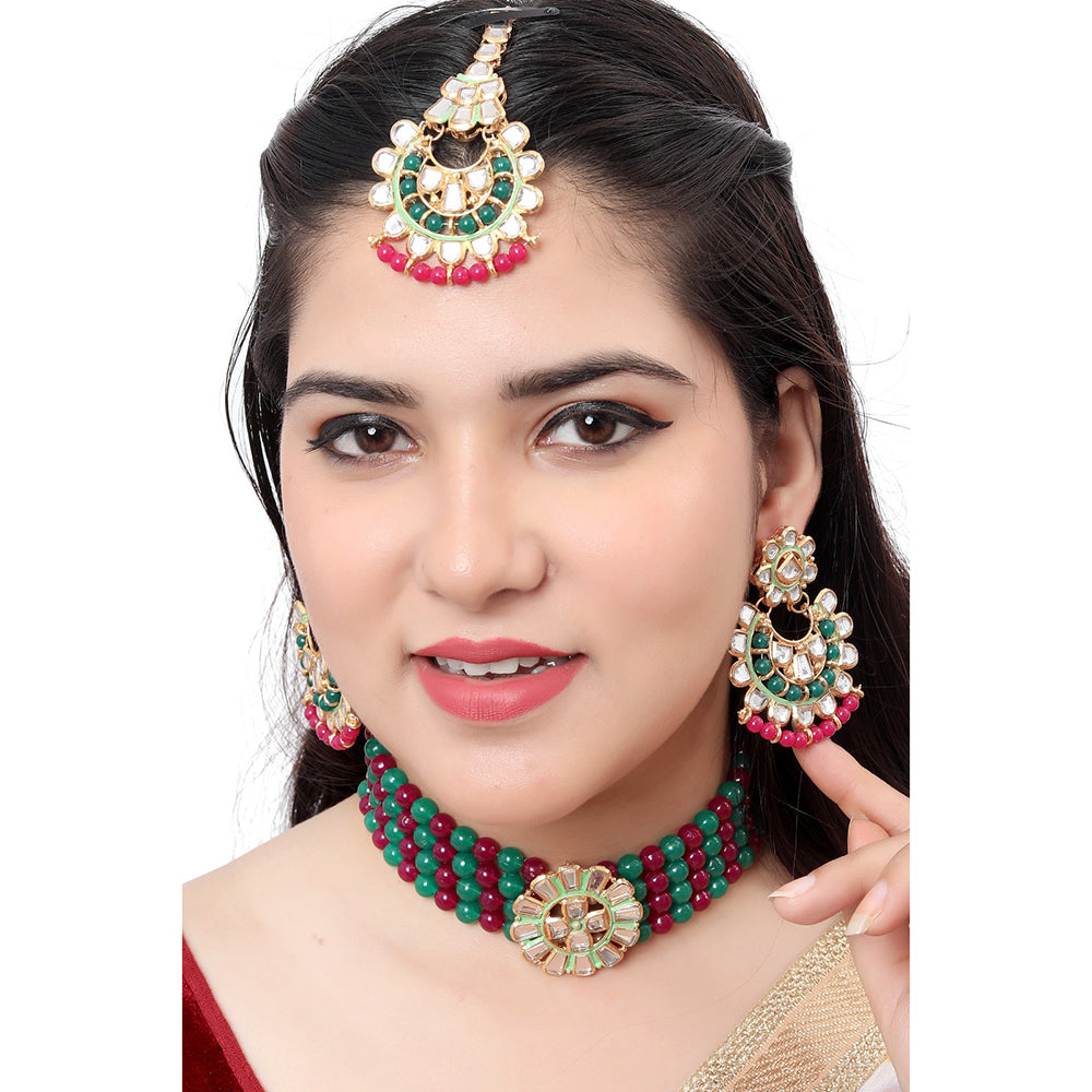 Neetu Art Gold Plated Necklace Set