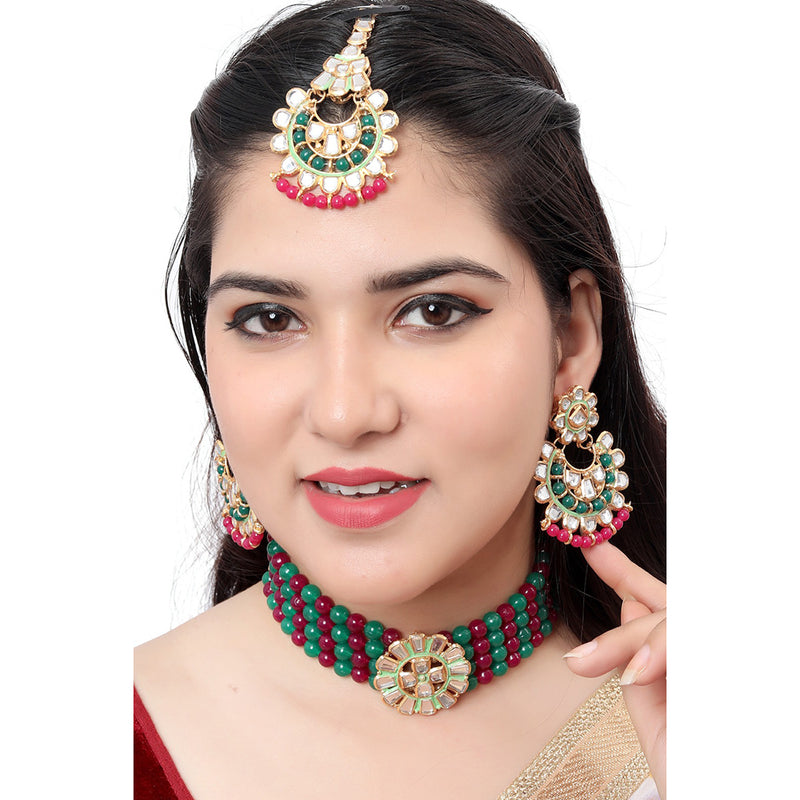 Neetu Art Gold Plated Necklace Set