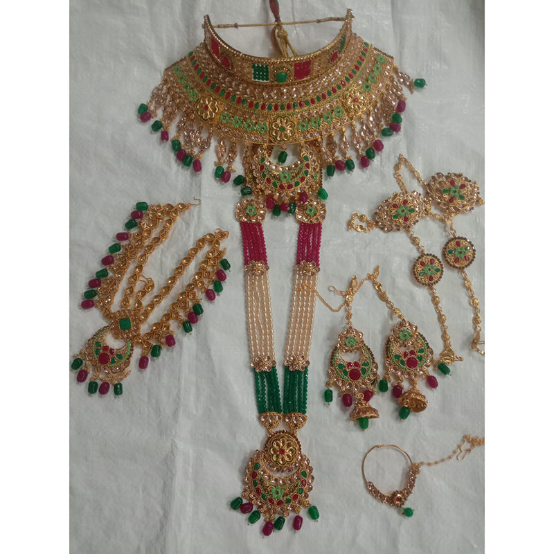 Neetu Art Gold Plated Bridal Set