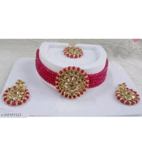 Neetu Art Gold Plated Choker Necklace Set