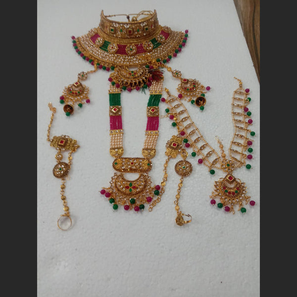Neetu Art Gold Plated Kundan Bridal Set