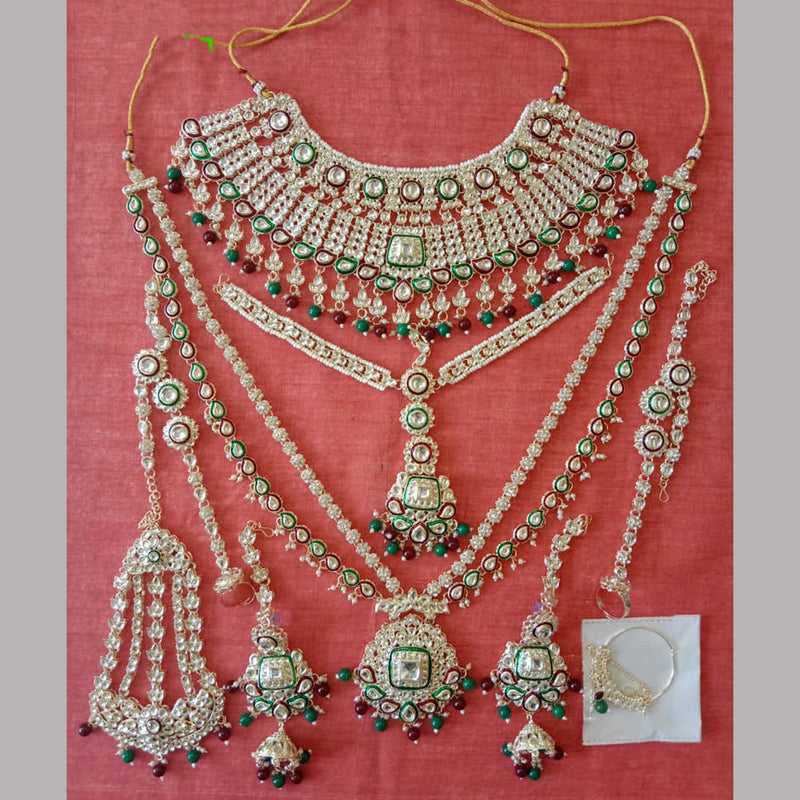 Neetu Art Gold Plated Bridal Necklace Set