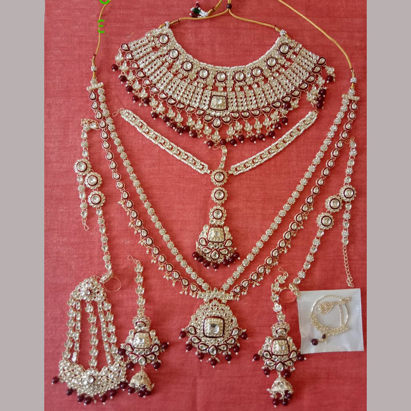 Neetu Art Gold Plated Bridal Necklace Set