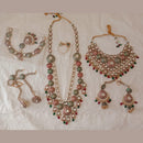 Neetu Art  Gold-Plated Designed for the Bride  Kundan & Beads Meenakari Bridal Set