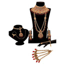 Neetu Art Gold Plated Kundan Stone And Beads Bridal Set