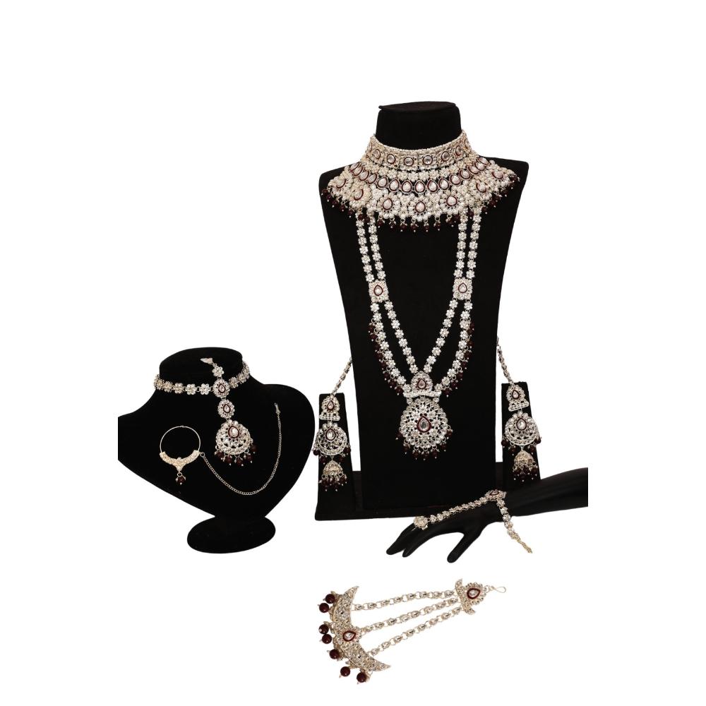 Neetu Art Royal Timeless Kundan Stone And Pearl Bridal Set