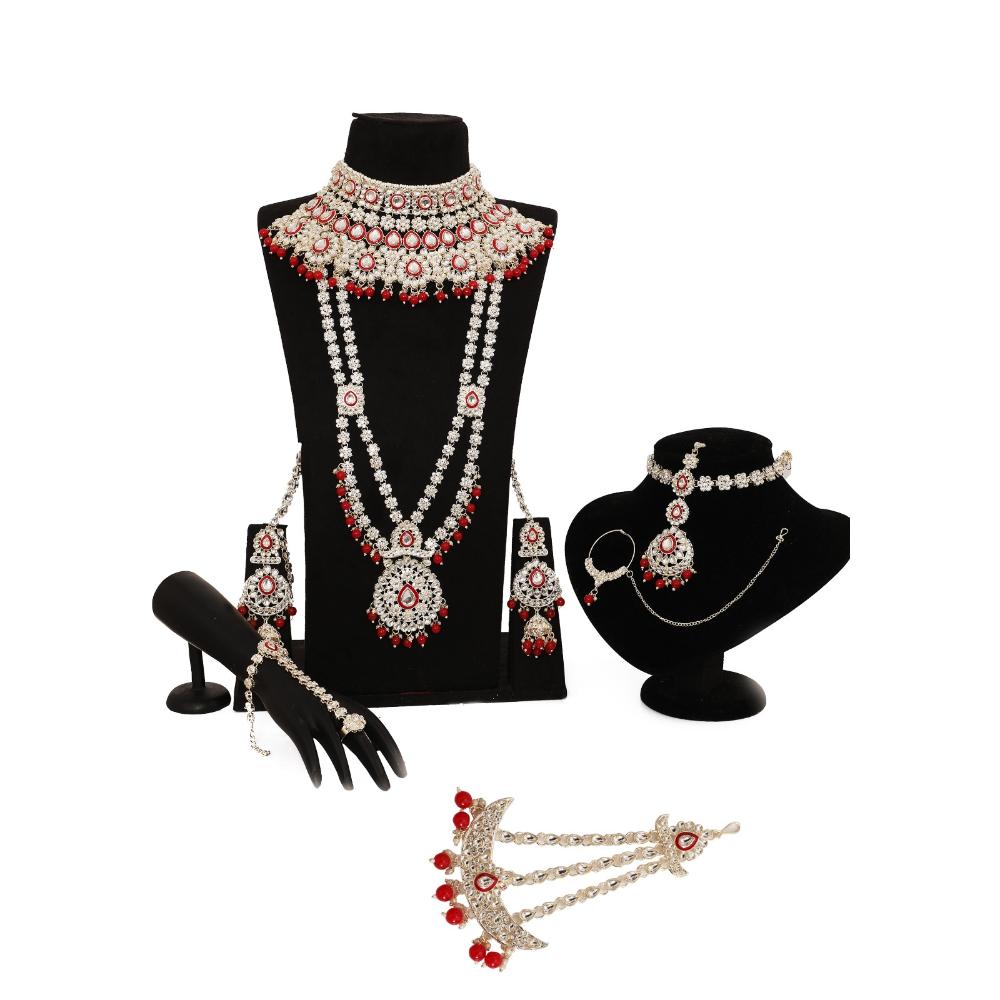 Neetu Art Royal Timeless Kundan Stone And Pearl Bridal Set