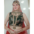 Neetu Art Premium Kundan Stone And Meenakari Beads Wedding Jewellery Set