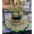 Neetu Art Premium Kundan Stone  And Meenakari Choker Necklace Set