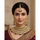 Neetu Art Premium Kundan Stone Beads Designer Choker Necklace Set