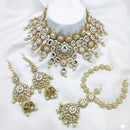 Neetu Art Kundan And Meenakari Beads Semi-Bridal Necklace Set