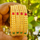 Neetu Art Elegant Pota Stone Designer Bangles Set