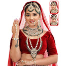 Neetu Art Premium Kundan Stone And Beads Wedding Bridal Set