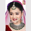 Neetu Art Wedding Wear Kundan Stone Semi Bridal Necklace Set
