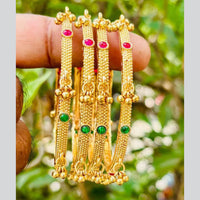 Neetu Art Elegant Pota Stone Designer Bangles Set