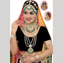 Neetu Art Glamorous Kundan Stone Beads Bridal Wedding Wear Jewellery Set