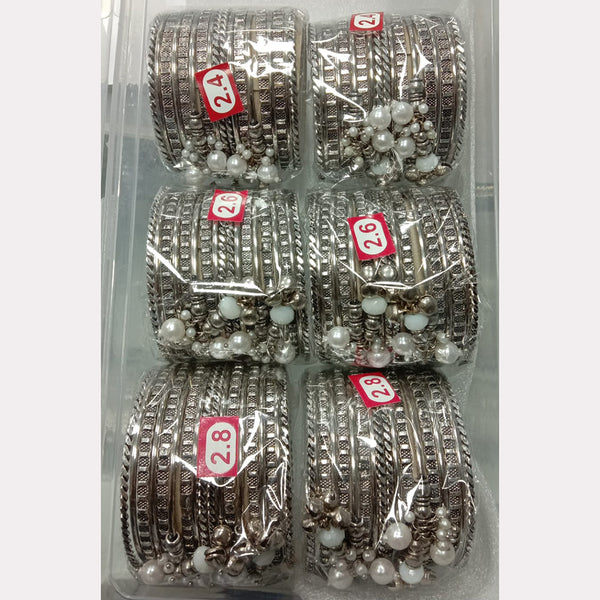 Pratima Jewellery Mart Silver Plated Bangle Set