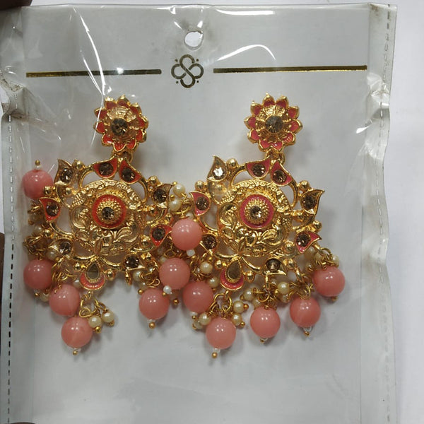 Pratima Jewellery Mart Gold Plated Dangler Earrings