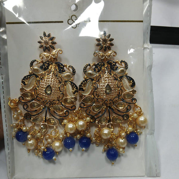 Pratima Jewellery Mart Gold Plated Dangler Earrings