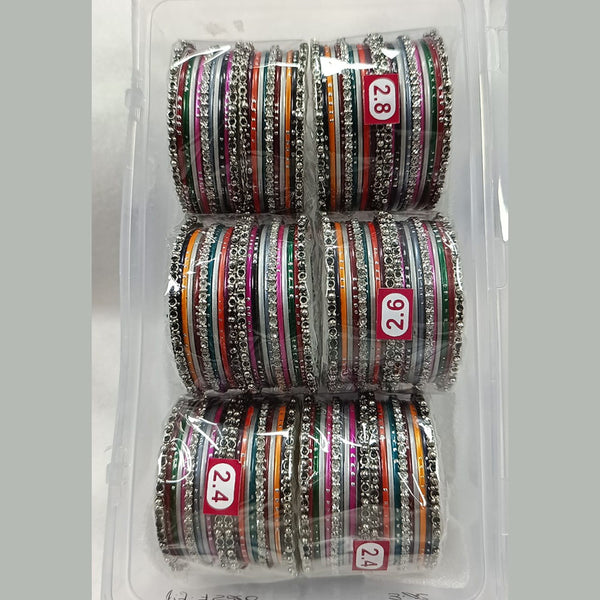 Pratima Jewellery Mart Oxidised Multi Color Bangles Set