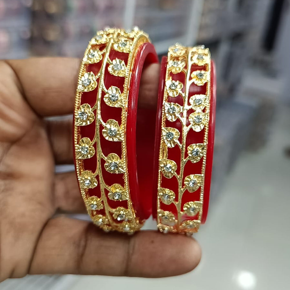 Pratima Jewellery Mart Stylish Austrian Stone Acrylic Bangles Set