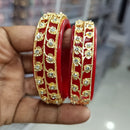 Pratima Jewellery Mart Stylish Austrian Stone Acrylic Bangles Set