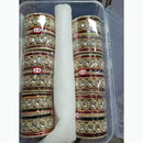 Pratima Jewellery Mart Kundan And Austrian Stone Bangles Set