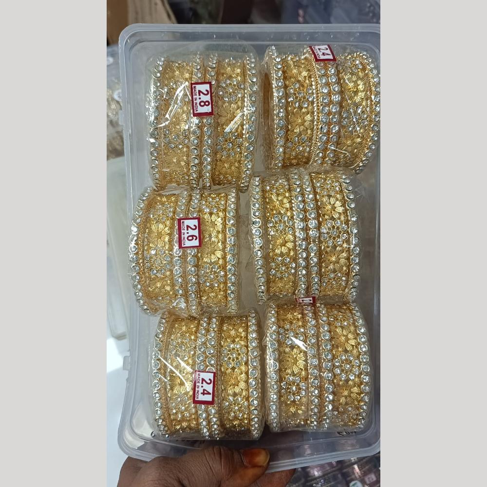 Pratima Jewellery Mart Designer Austrian Stone Traditional Bangles Set