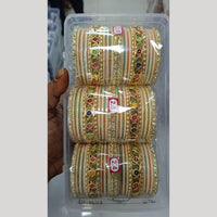 Pratima Jewellery Mart Designer Austrian Stone Traditional Bangles Set