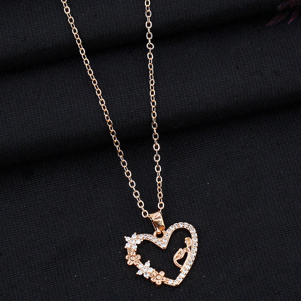 Mahavir Rose Gold Plated Necklace