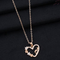Mahavir Rose Gold Plated Necklace