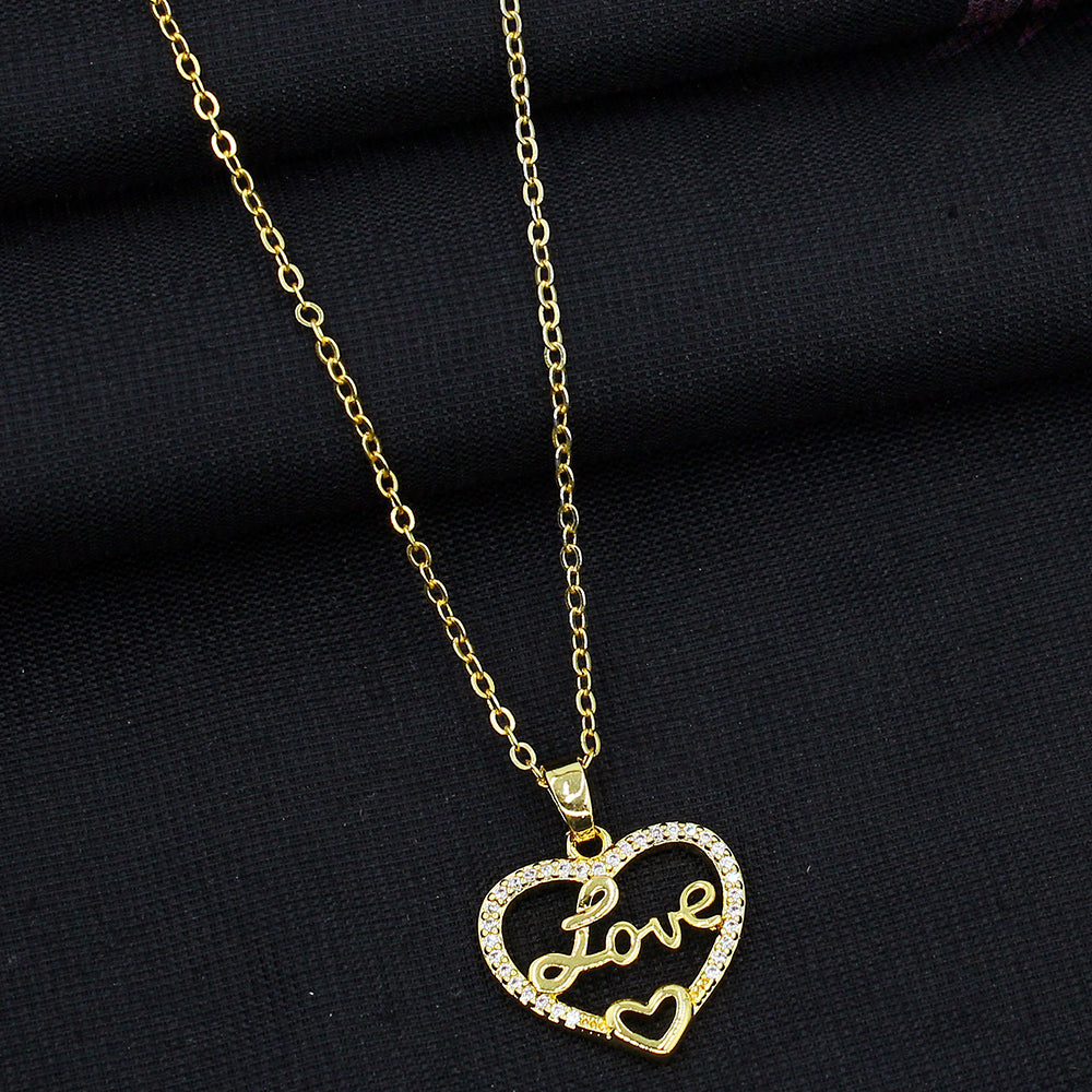 Mahavir Gold Plated Austrian Stone Necklace