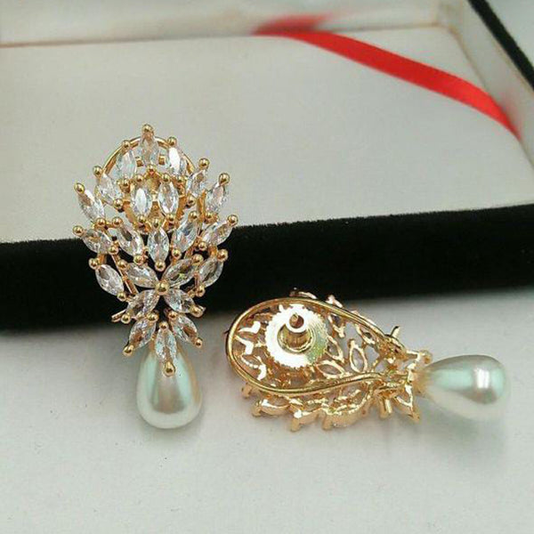 Manisha Jewellery Gold Plated Crystal Stone Dangler Earrings