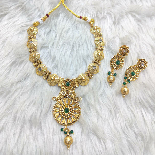 Manisha Jewellery Gold Plated Necklace Set