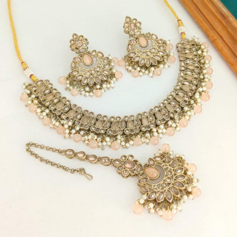 Manisha Jewellery Gold Plated  Necklace Set