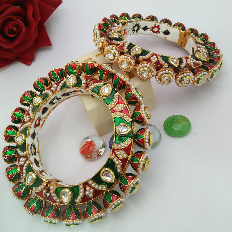 Pearl Combo Earring Bangle Set - Oormani Angadi