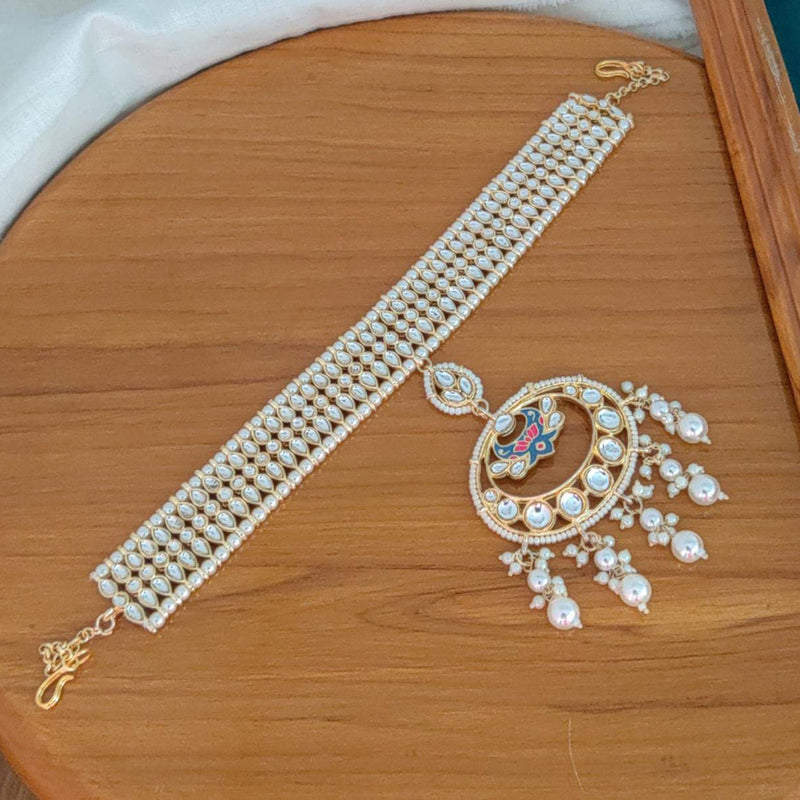 Manisha Jewellery Gold Plated Sheeshphool with Maangtikka