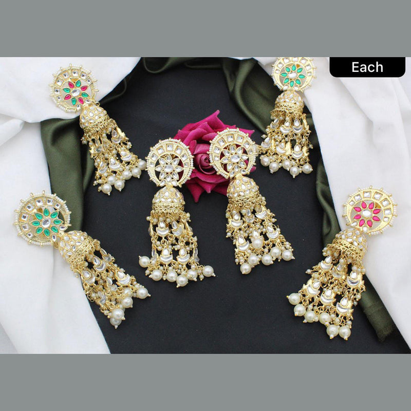 Manisha Jewellery Gold Plated Jhumki Earrings