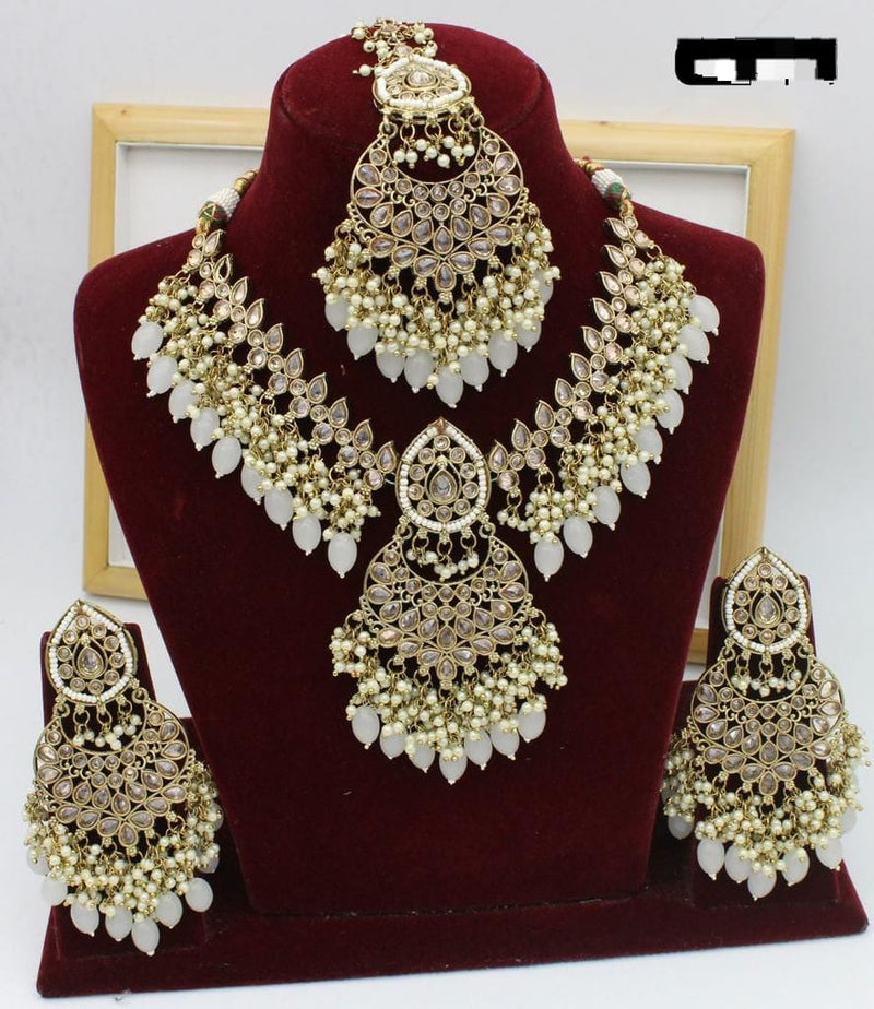 Manisha Jewellery Gold Plated Necklace Set