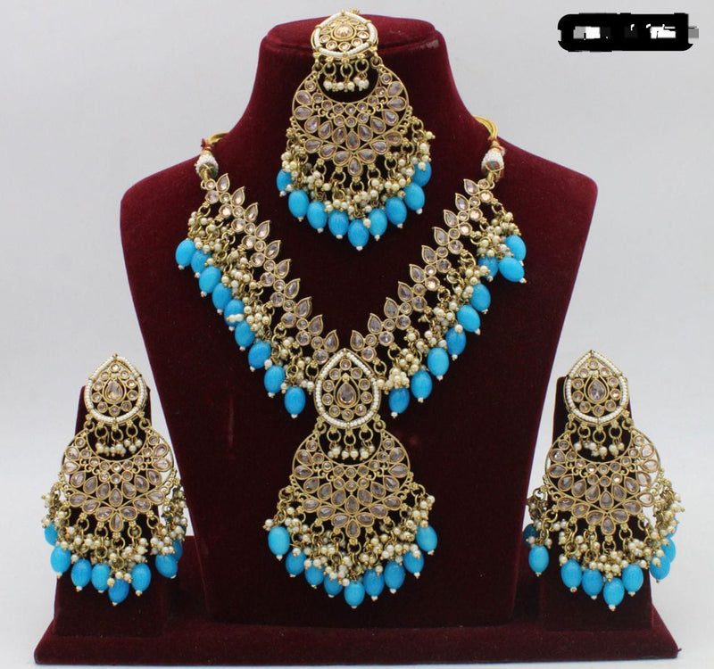 Manisha Jewellery Gold Plated Necklace Set