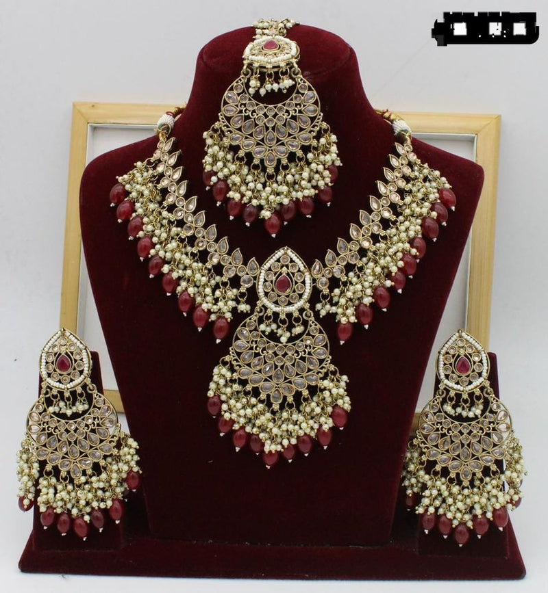 Manisha Jewellery Gold Plated Necklace Set