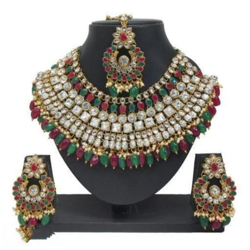 Manisha Jewellery Gold Plated Necklace Set