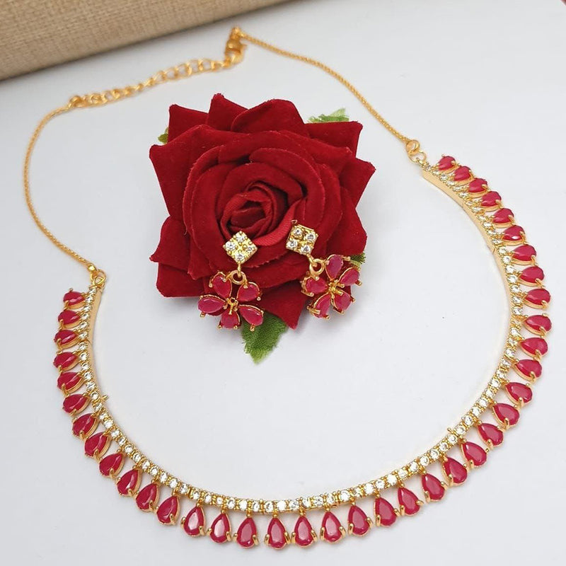 Manisha Jewellery Gold Plated Necklace Set